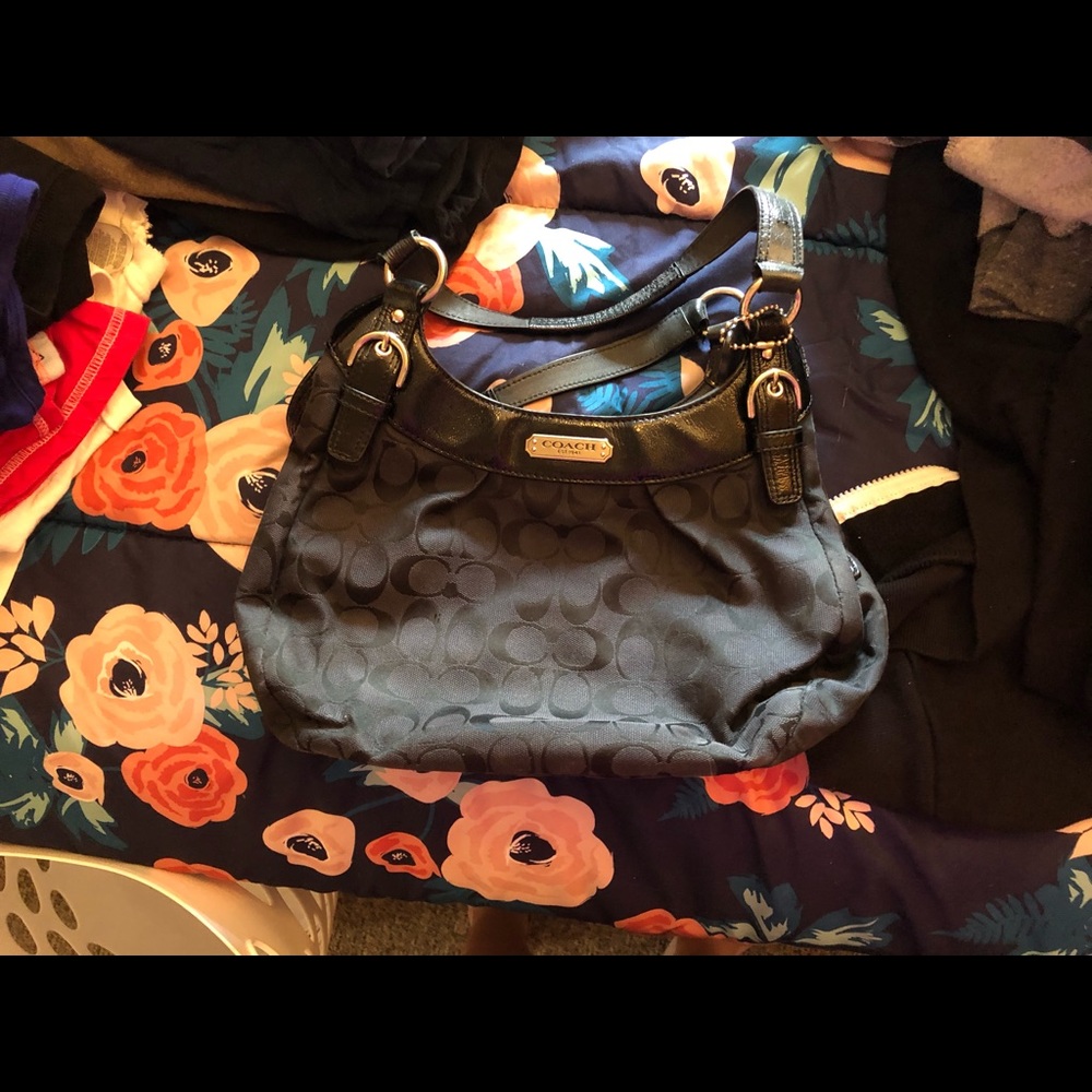 Black coach purse